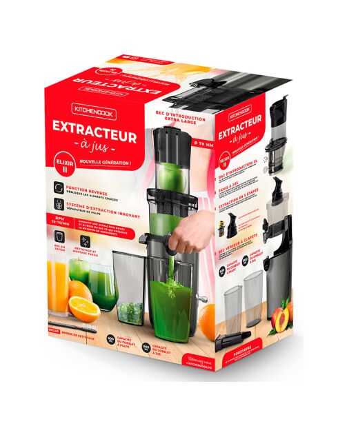 Extracteur de jus Elixir gris - 18.2x16.8x44.3 cm