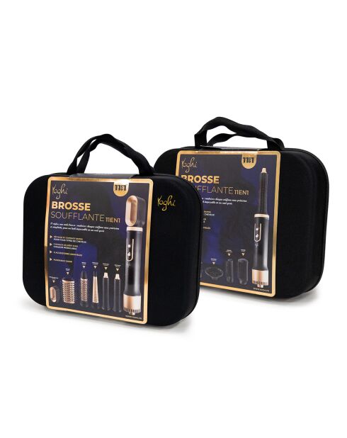 Brosse Chauffante Multifonction 11 En 1 Evolution noir/doré - 39.8x90x75 cm