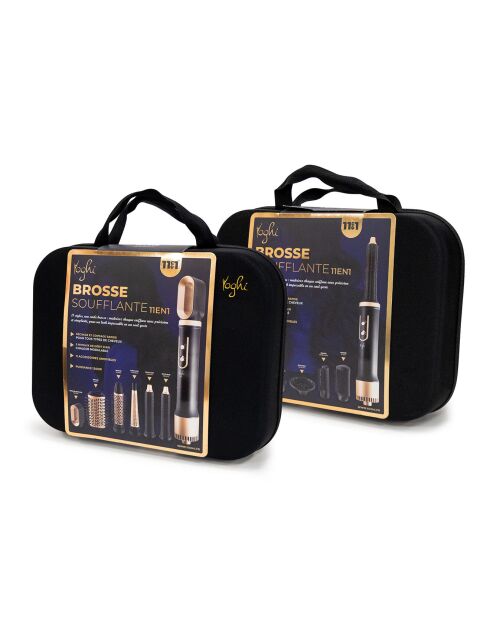 Brosse Chauffante Multifonction 11 En 1 Evolution noir/doré - 39.8x90x75 cm