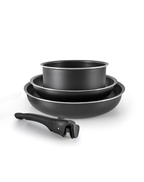 Batterie De Cuisine 4Pcs avec poignée amovible