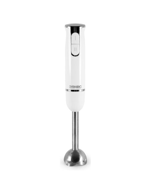 Mixeur Plongeant Pied Inox Hand X White blanc - 6.5x6.5x37 cm