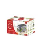 Mandoline Multifonction 22 Pièces vert/gris - 26x14.5x14 cm