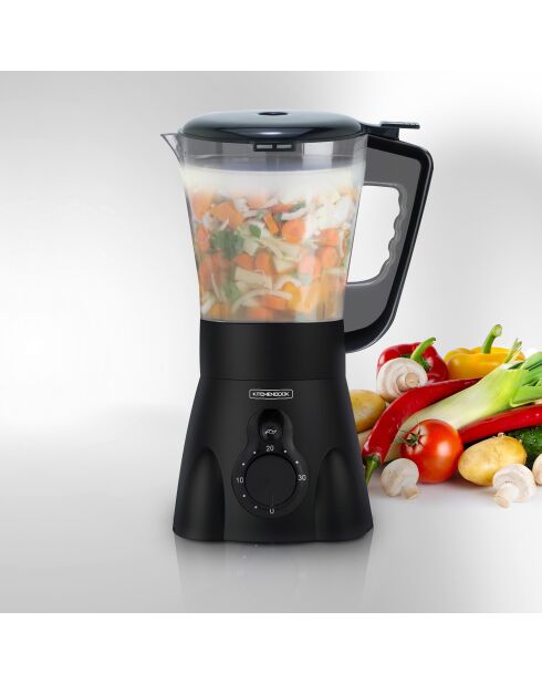 Blender & Soup Maker noir - 24.6x19.3x37 cm