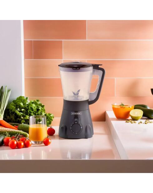 Blender & Soup Maker noir - 24.6x19.3x37 cm