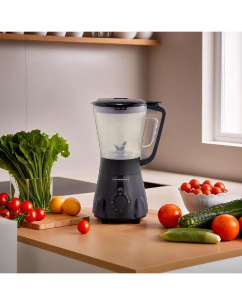 Blender & Soup Maker noir - 24.6x19.3x37 cm