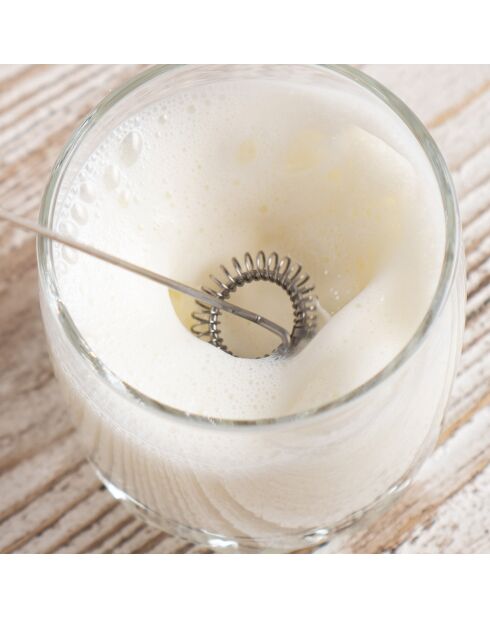 Mousseur À Lait Électrique noir/inox - 6.8x6.8x22.7 cm