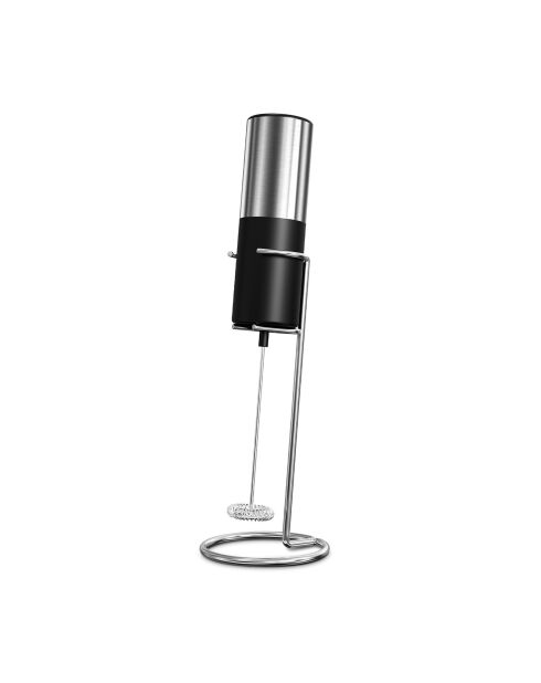 Mousseur À Lait Électrique noir/inox - 6.8x6.8x22.7 cm