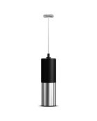 Mousseur À Lait Électrique noir/inox - 6.8x6.8x22.7 cm
