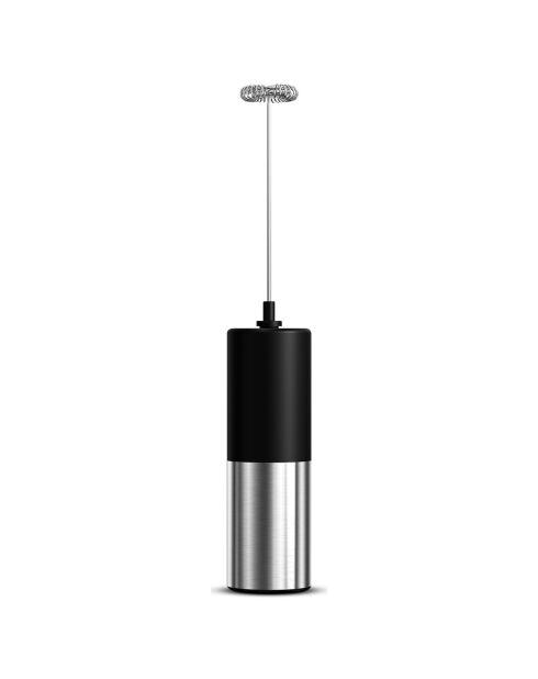 Mousseur À Lait Électrique noir/inox - 6.8x6.8x22.7 cm