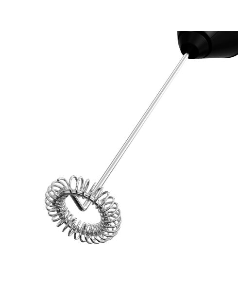 Mousseur À Lait Électrique noir/inox - 6.8x6.8x22.7 cm