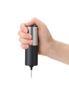 Mousseur À Lait Électrique noir/inox - 6.8x6.8x22.7 cm