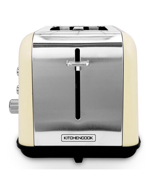 Grille Pain Double Fente Avec Vitre beige - 28.5x19x18 cm