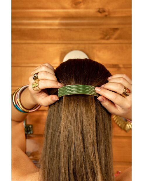 Barrette Amok pois violette