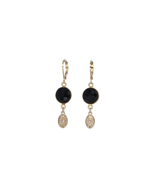 Boucles d’oreilles Hélène noires