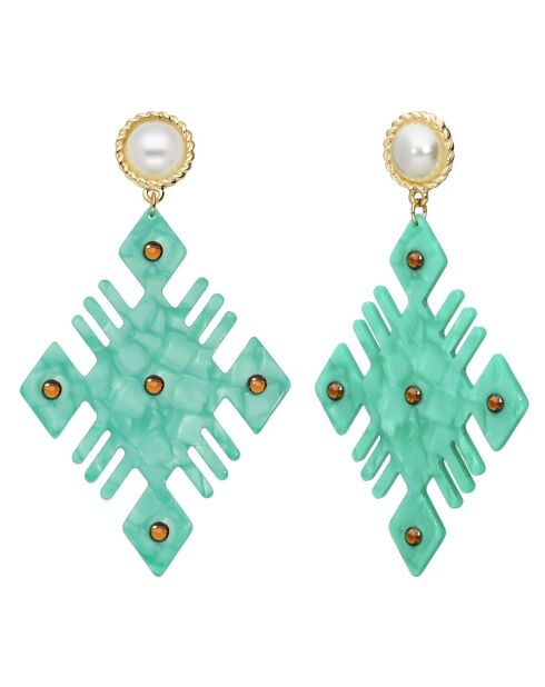 Boucles d’oreilles Tina vertes