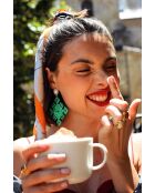 Boucles d’oreilles Tina vertes