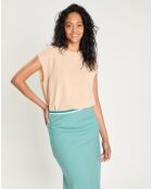 Pull Perle beige
