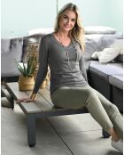 Pull  Belva taupe/kaki
