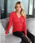 Pull  Belva rouge