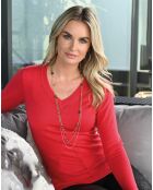 Pull  Belva rouge