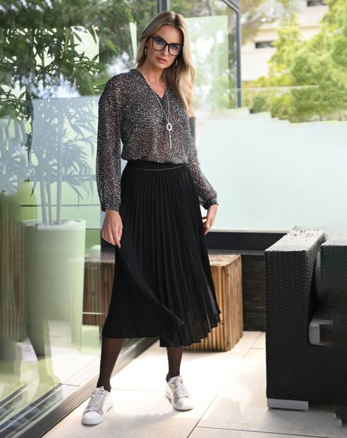 Blouse Emelia noir/blanc