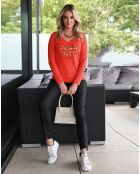T-Shirt Sacha rouge orangé