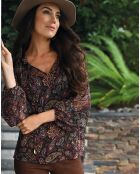 Blouse Pearl imprimée