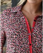 Robe  Claudia imprimée rose