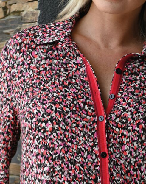 Robe  Claudia imprimée rose