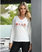 T-Shirt Wild blanc