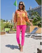 Chemise Taj imprimée jaune/rose