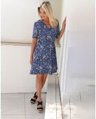 Robe Joko imprimée bleue
