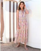Robe Longue Hera imprimé multicolore