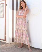 Robe Longue Hera imprimé multicolore