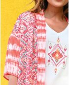 Kimono Jakarta imprimé rose