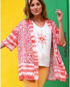 Kimono Jakarta imprimé rose