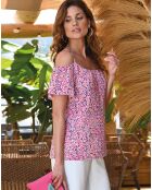 Top Acapulco imprimé vrose