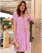 Robe Bogota imprimée rose