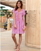 Robe Bogota imprimée rose
