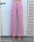 Pantalon  Sancho imprimée rose