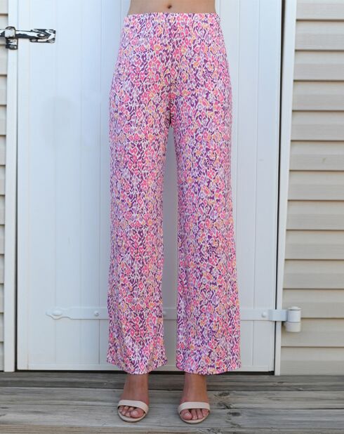Pantalon  Sancho imprimée rose