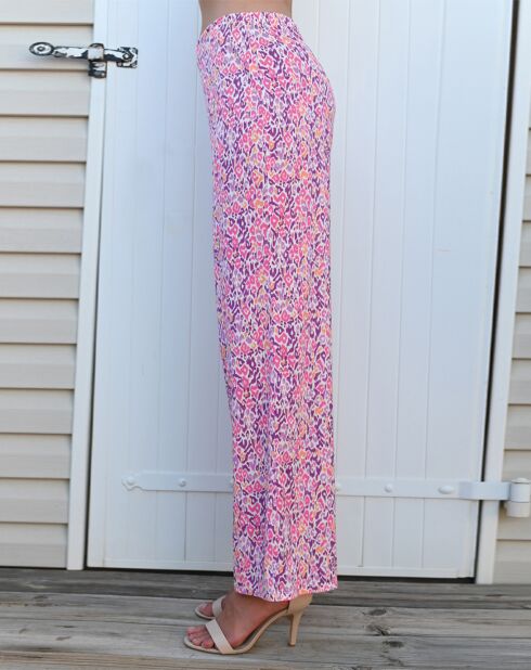 Pantalon  Sancho imprimée rose