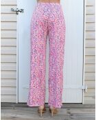 Pantalon  Sancho imprimée rose