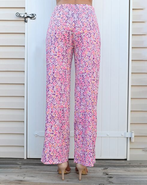 Pantalon  Sancho imprimée rose