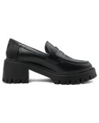 Mocassins Abby noirs - Talon 6 cm