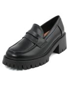 Mocassins Abby noirs - Talon 6 cm