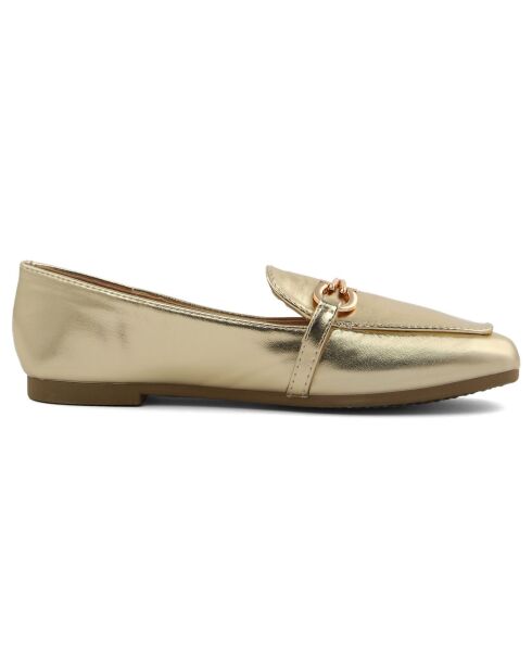 Mocassins Aurélie dorés