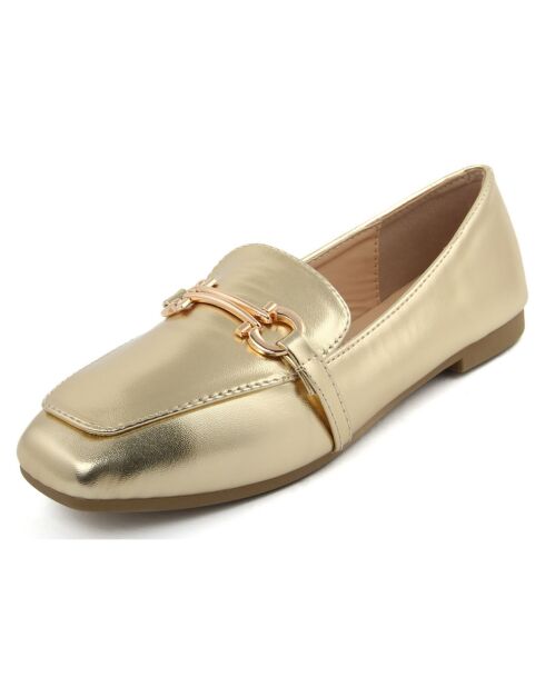 Mocassins Aurélie dorés