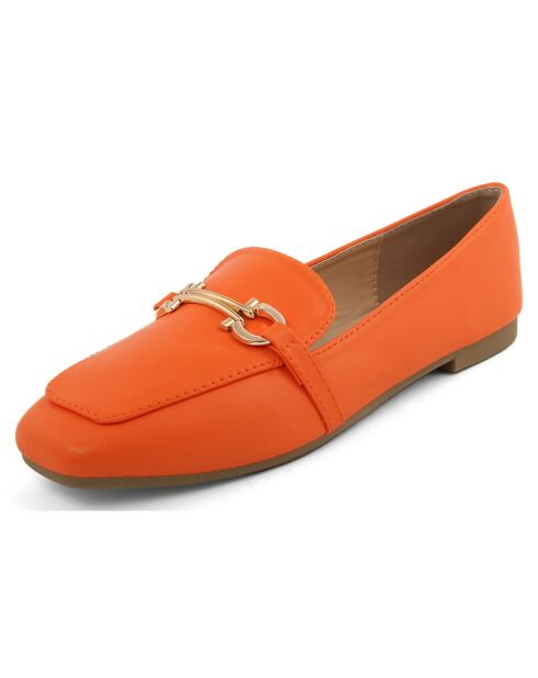Mocassins Aurélie orange