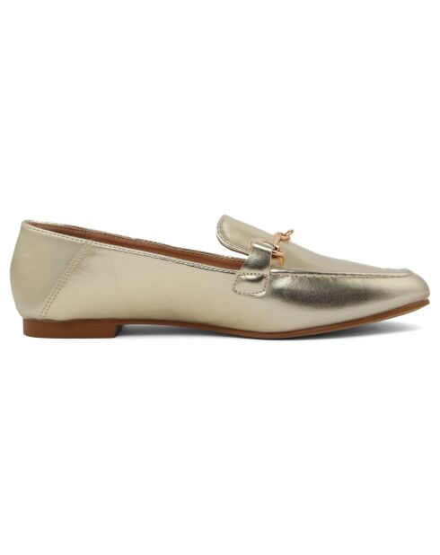 Mocassins Nicole dorés